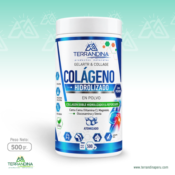 Colágeno Hidrolizado Reforzado (Camu Camu, Magnesio, Glucosamina y Stevia)