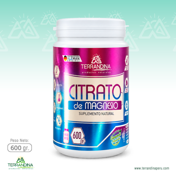Citrato de Magnesio 600 gr. - Terrandina
